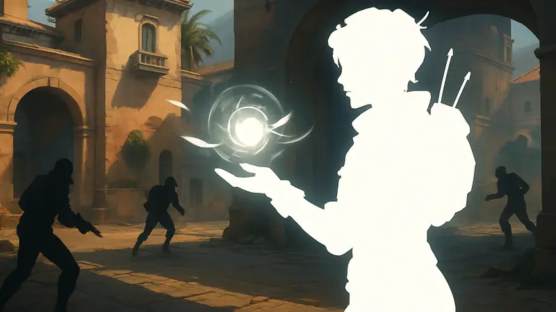 Героиня Сьерра из Overwatch, демонстрирующая свои способности на поле боя.