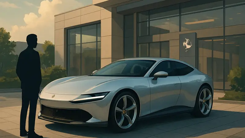 Изображение первого электрического автомобиля Ferrari Luce