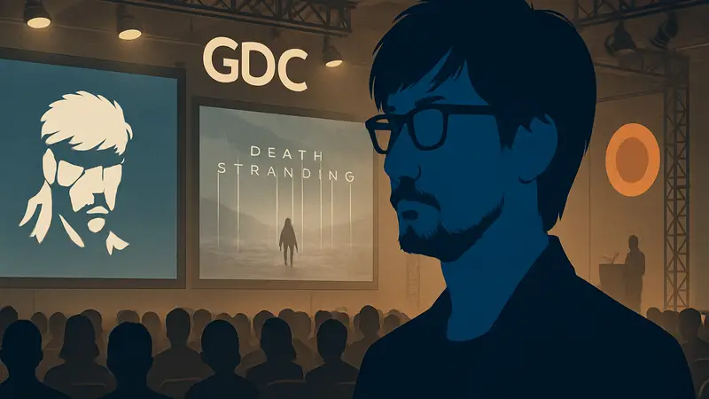 Хидео Кодзима на GDC: легендарный геймдизайнер, разработчик игр Metal Gear Solid и Death Stranding.