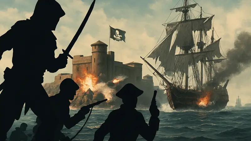 Сражение за морской форт в игре Assassin's Creed Black Flag Resynced.