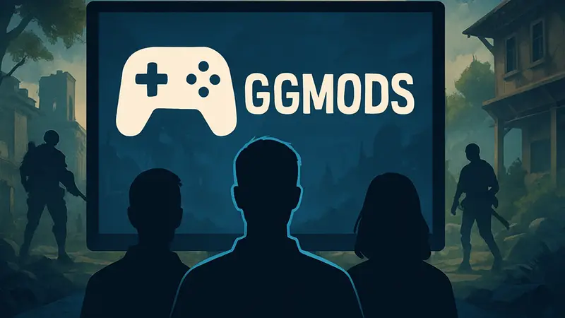 Логотип или интерфейс новой платформы для модов GGMods.