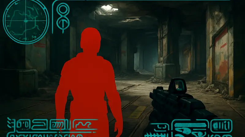 Скриншот интерфейса игры Marathon с уникальным шрифтом 'Fontslop'