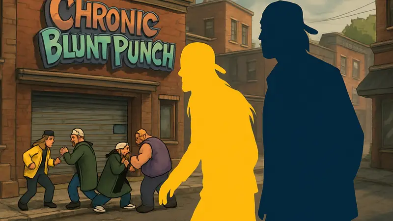 Джей и Молчаливый Боб в игре Chronic Blunt Punch: обзор геймплея.