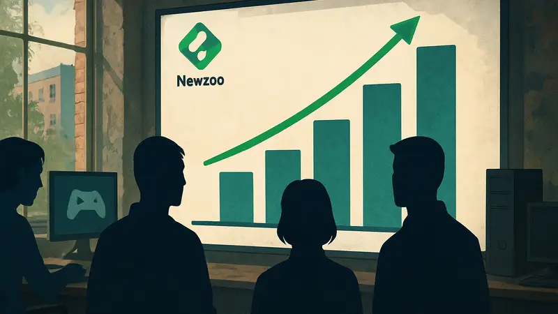 Диаграмма роста рынка ПК-игр от Newzoo, показывающая влияние неочевидных проектов