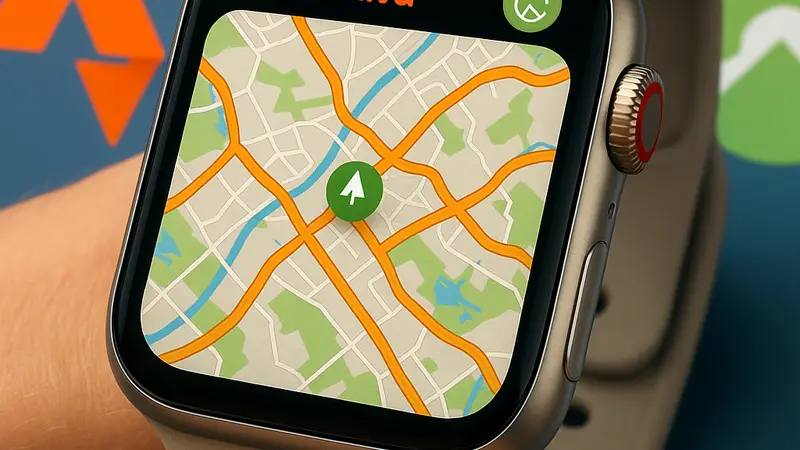 Спортивные часы Apple Watch с отображением оффлайн-карты Strava или Komoot