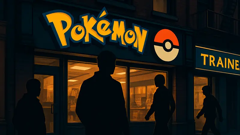 Логотип Nintendo или магазина The Poké Court / The Trainer Court. Вывеска магазина.