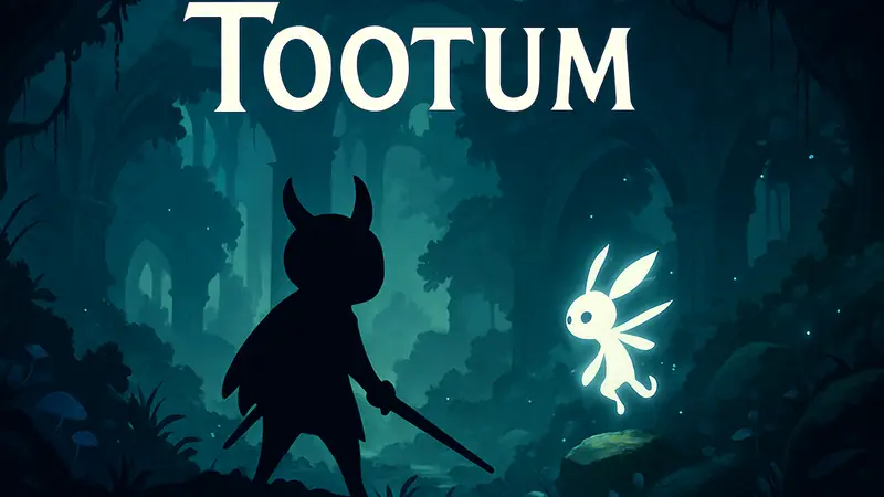 Обложка игры Tootum на Steam: вдохновлённый Hollow Knight, Dead Cells и Ori платформер