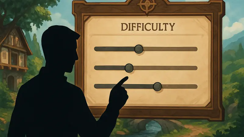 Скриншот меню настроек сложности в игре Windrose с ползунками кастомизации.