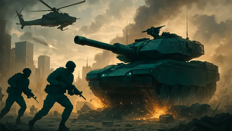 Динамичное изображение игрового процесса Battlefield 6, демонстрирующее боевые действия и новую технику.
