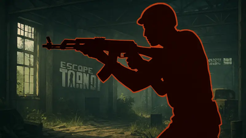 Игрок с автоматом АК в новой боевой стойке в Escape From Tarkov