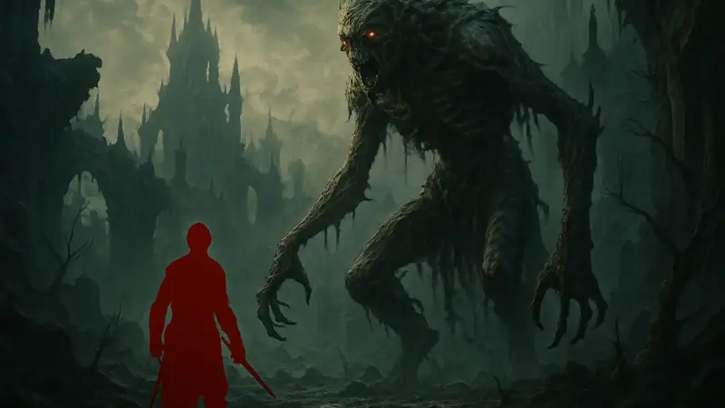 Скриншот или кадр из трейлера Lords of the Fallen II, показывающий монстра или локацию в мире Умбрала.