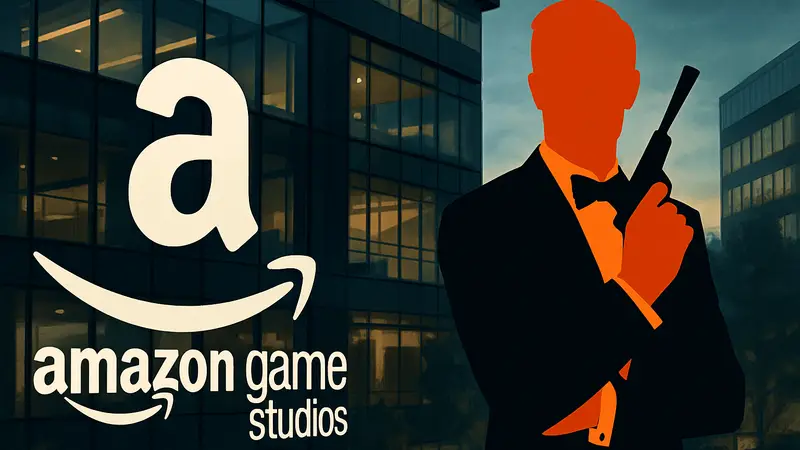 Логотип Amazon Game Studios и изображение Джеймса Бонда