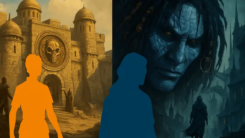 Обложка Humble Bundle с логотипом и изображениями Baldur's Gate 2 и Planescape Torment