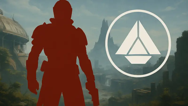 Персонаж Destiny 2 и иконка триумфа «Части целого».