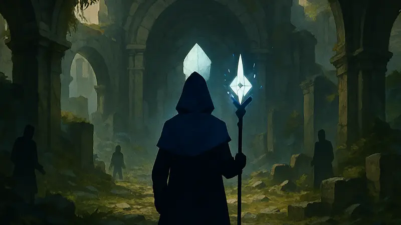 Логотип Shadowstone, новая roguelike игра от Dreamhaven Майка Морхейма