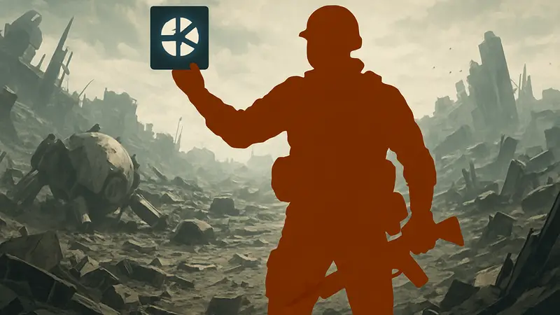 Игровой персонаж из ARC Raiders на фоне обломков, демонстрирующий прохождение квеста «Фрагментированные логи»