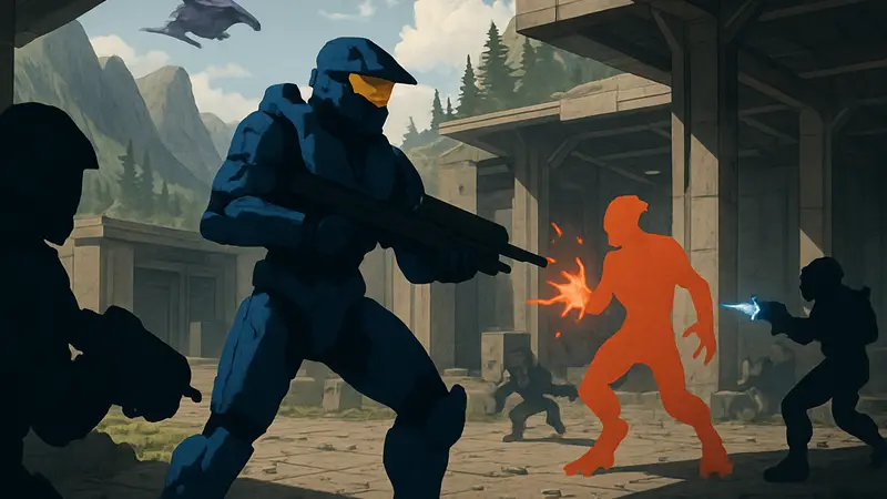 Геймплей Halo: Campaign Evolved, схватка в миссии «Нападение на командный пункт»
