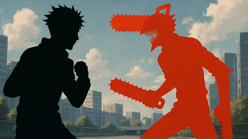 Персонажи манги Jujutsu Kaisen и Chainsaw Man, символизирующие соревнование