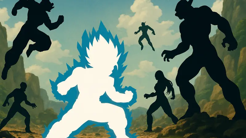 Гохан Зверь сражается с мощными персонажами Dragon Ball Super, демонстрируя свою силу и потенциал
