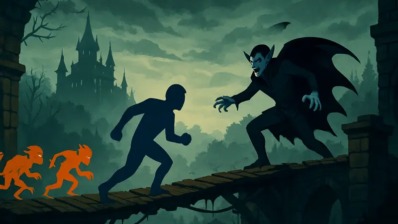Сложность Vampire Crawlers на мосту Teeny Bridge: геймплей и враги
