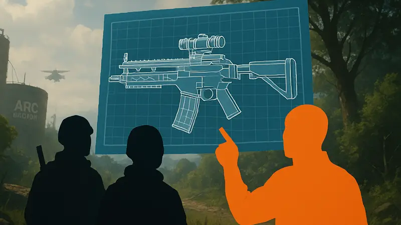 Чертеж Canto в ARC Raiders: как получить на карте Hurricane, скриншот оружия