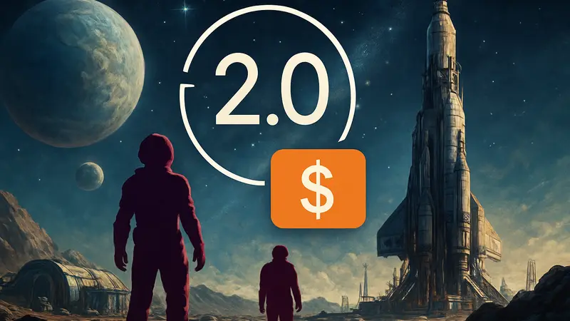 Обложка игры Starfield с логотипом Starfield 2.0 и ценовым предложением.