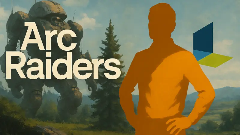Логотип игры Arc Raiders на фоне, рядом логотип Nexon.