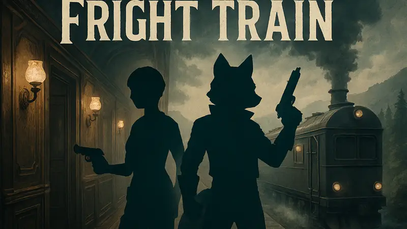 Обложка игры Fright Train, намекающая на слияние Resident Evil Zero и Star Fox