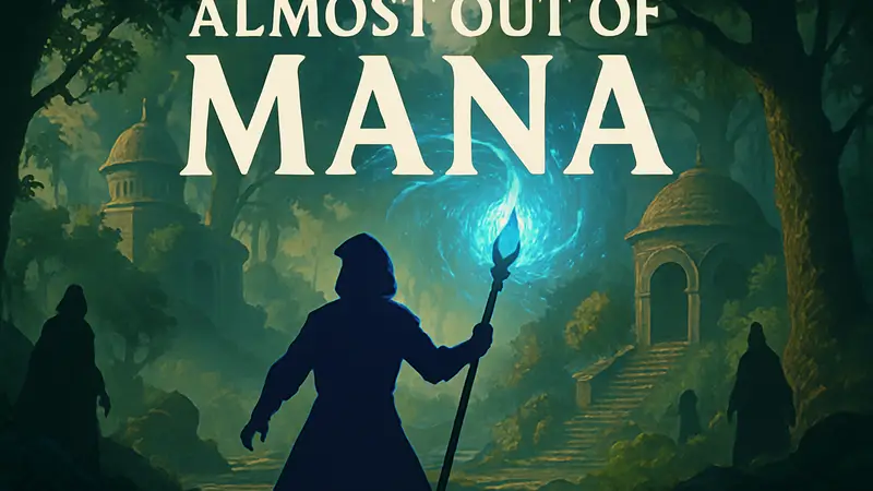 Обложка игры Almost Out of Mana, фэнтези игра, магическая система