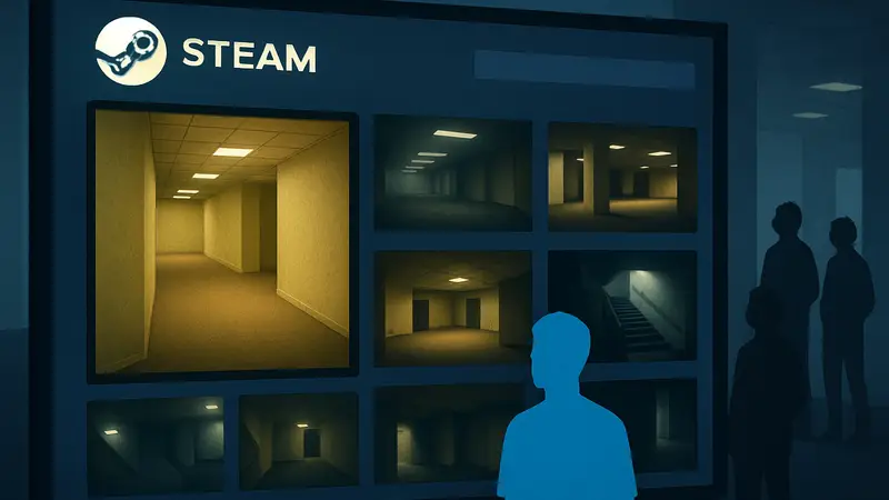 Изображение Steam-библиотеки с игрой в жанре лиминальных пространств. Обзор лучших новинок.