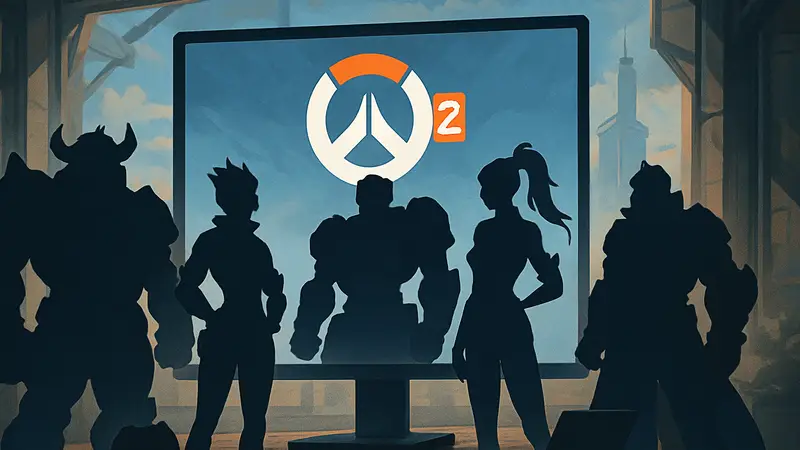 Герои Overwatch 2 вместе на экране, символизирующие кроссплей и кросс-прогрессию.