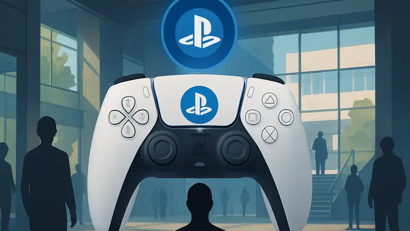 Изображение контроллера PlayStation 5 DualSense с логотипом PSN, символизирующее новую систему наград.