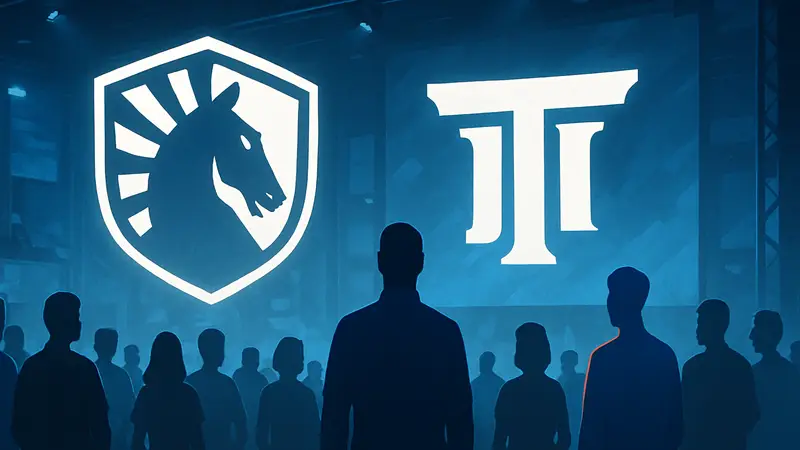 Логотипы Team Liquid и Lawrence Tech University, символизирующие их киберспортивное партнёрство