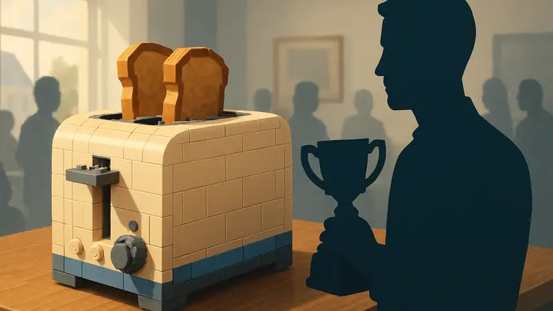 Фанат LEGO собрал «работающий» тостер из конструктора, получивший награду за дизайн.