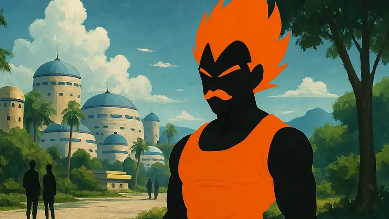 Вегета с усами из Dragon Ball GT, арт Акиры Ториямы, спорный редизайн.
