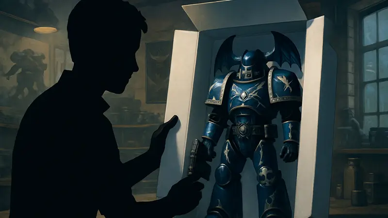 Фигурка тактического легионера «Повелителей Ночи» от JoyToy из Warhammer: The Horus Heresy.