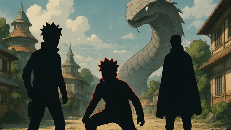 Изображение Боруто и Конахи, готовящихся к битве с Мамуши в новой главе манги.