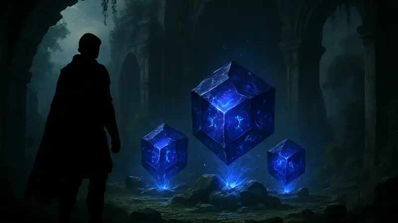 Клетки Бездны в Crimson Desert, светящиеся в загадочной локации