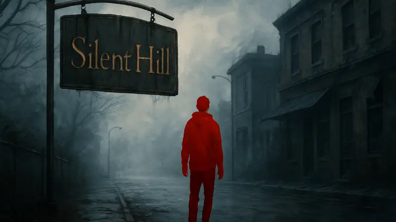 Логотип Silent Hill, туманная атмосфера, хоррор, новая игра Konami