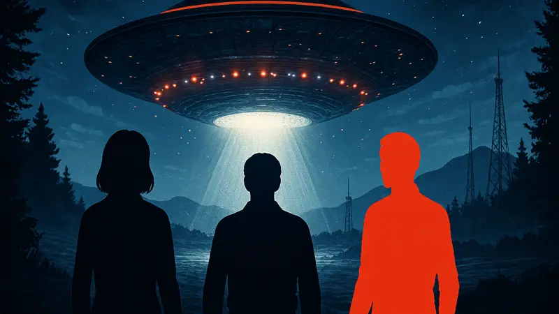 Кадр из Disclosure Day, Стивен Спилберг, Близкие контакты третьей степени, финальная сцена игры.