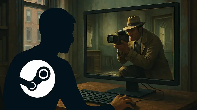 Steam, бесплатная игра, ПК, 2024 год, детектив, скрытая камера, геймплей.