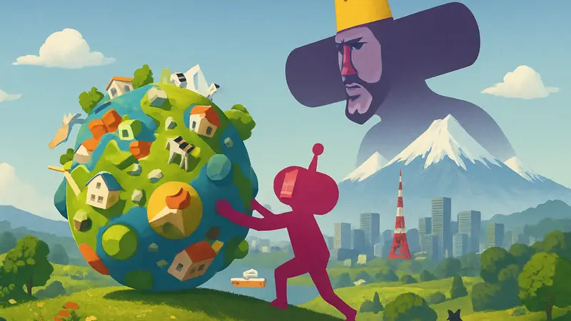 Обложка Once Upon a Katamari для Nintendo Switch 2 с улучшенной графикой.