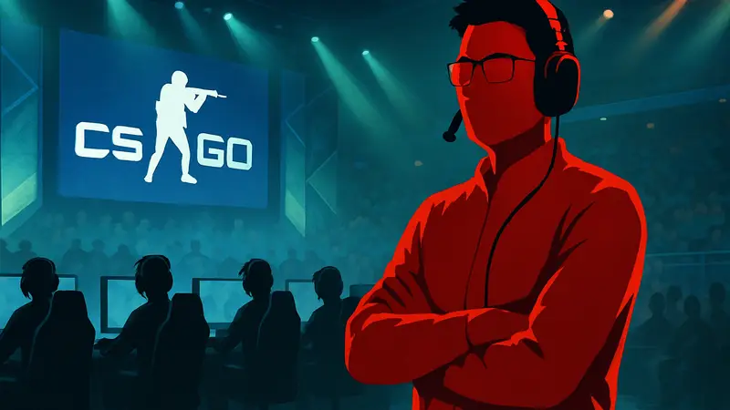 Тренер GUM из команды Lynn Vision Gaming на киберспортивном турнире по CS2.