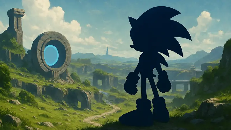 Обложка игры Sonic Frontiers Definitive Edition с изображением Соника.