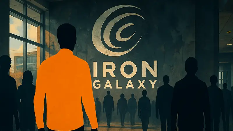 Логотип студии Iron Galaxy, символизирующий изменения в игровой индустрии