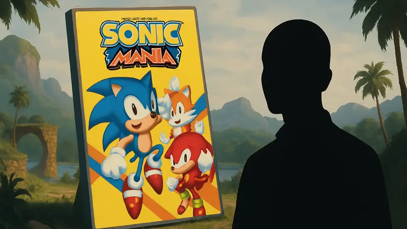 Обложка игры Sonic Mania, возродившей франшизу о синем еже.