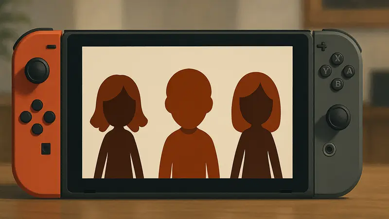 Аватары Mii на Nintendo Switch, демонстрирующие их характерный простой стиль и узнаваемость.