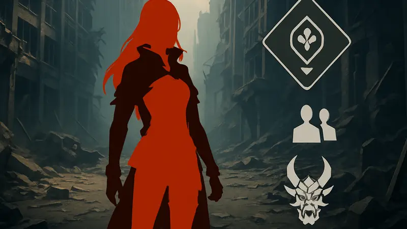 Персонаж Лайл из Code Vein 2 и элементы интерфейса квеста
