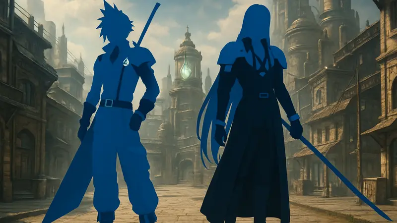 Костюмы персонажей Final Fantasy XIII в FFVII Ever Crisis на Клауде и Сефироте