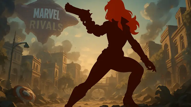 Эльза Бладстоун, новый герой Marvel Rivals, в боевой позе.